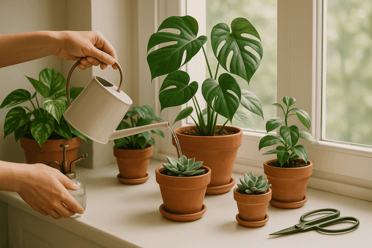 Kentia Palm kamerplant verzorgingstips water licht voeding onderhoud