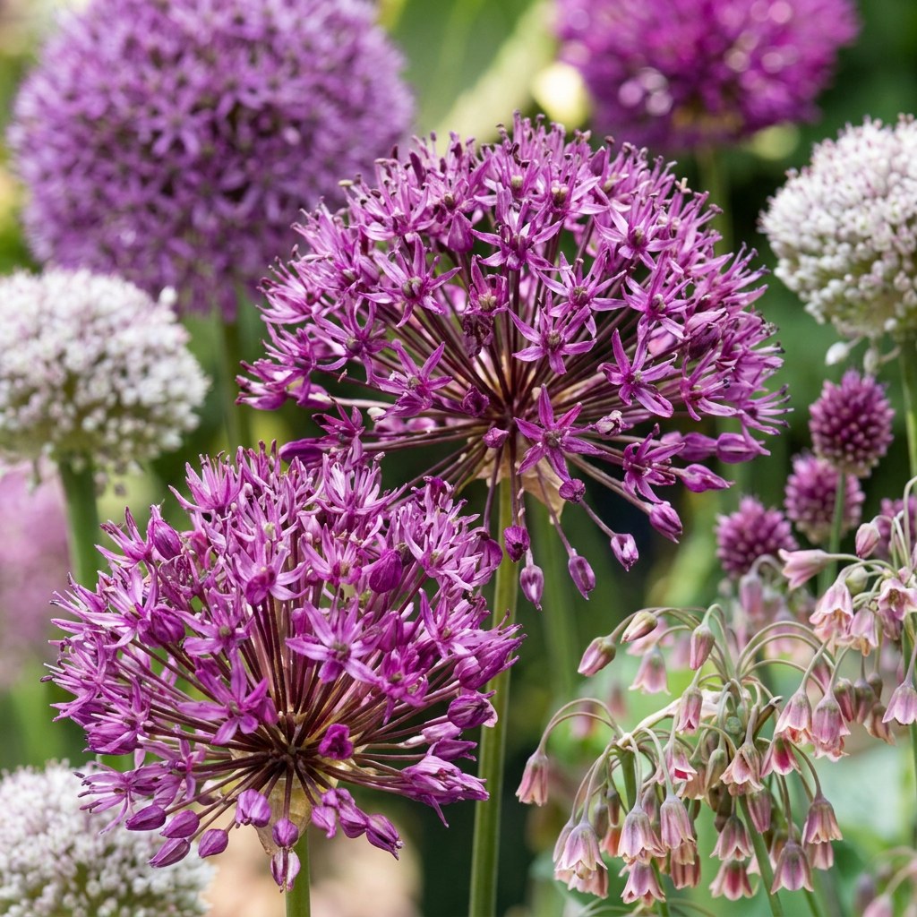 Prydløg Bulb Garden mix i blomst