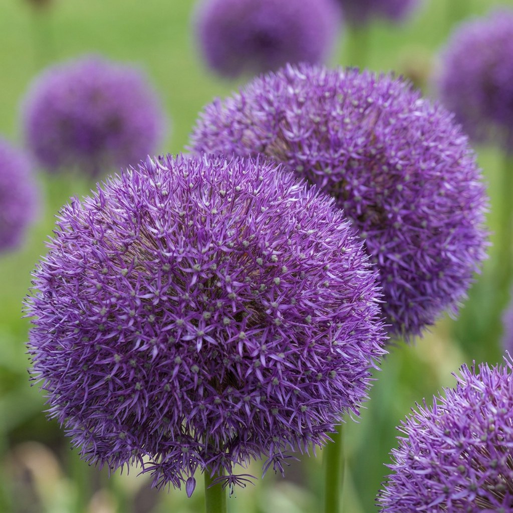Allium Pinball Wizard in bloei
