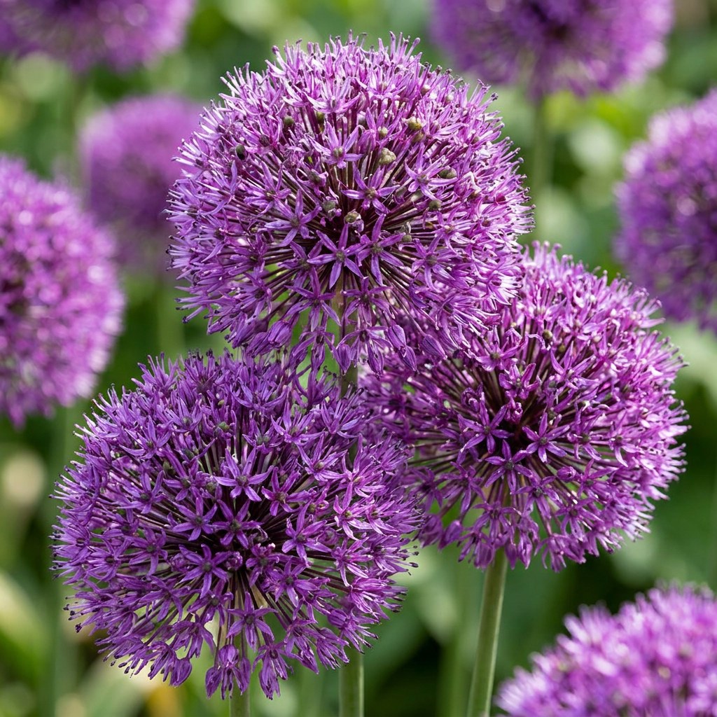 Prydløg Purple Sensation i blomst