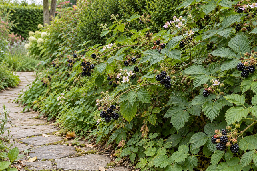 Organic blackberry (Rubus fruticosus)