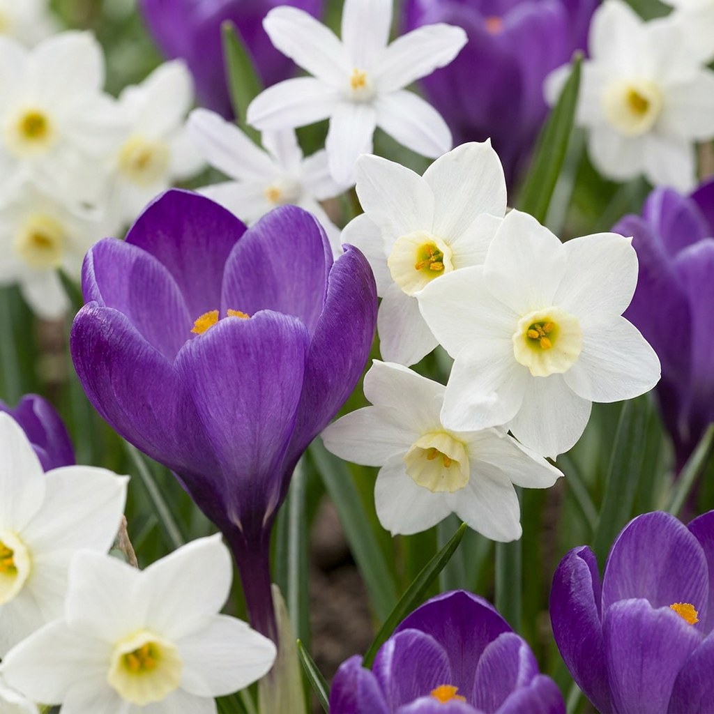 Bloem Schaduwtuin mix in bloei