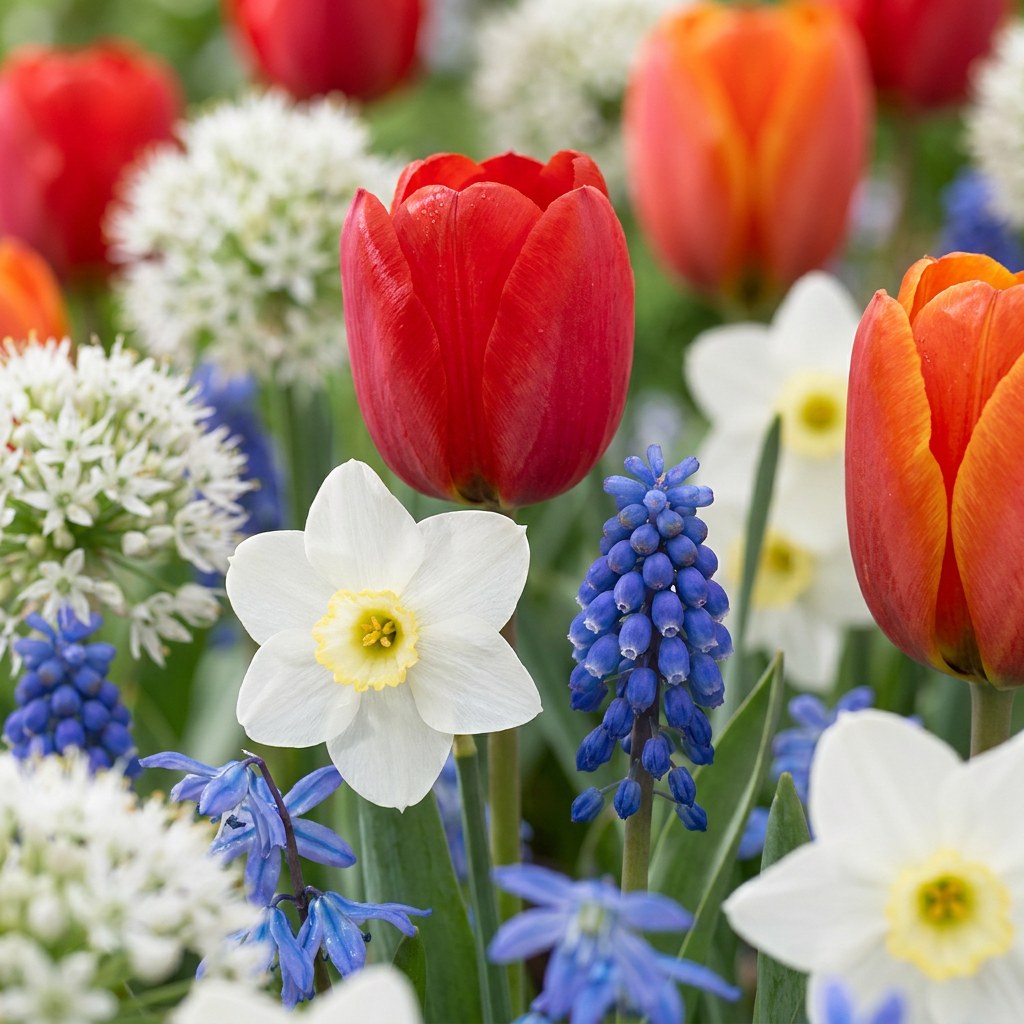 Bulbos de flor de Holanda mezcla en flor