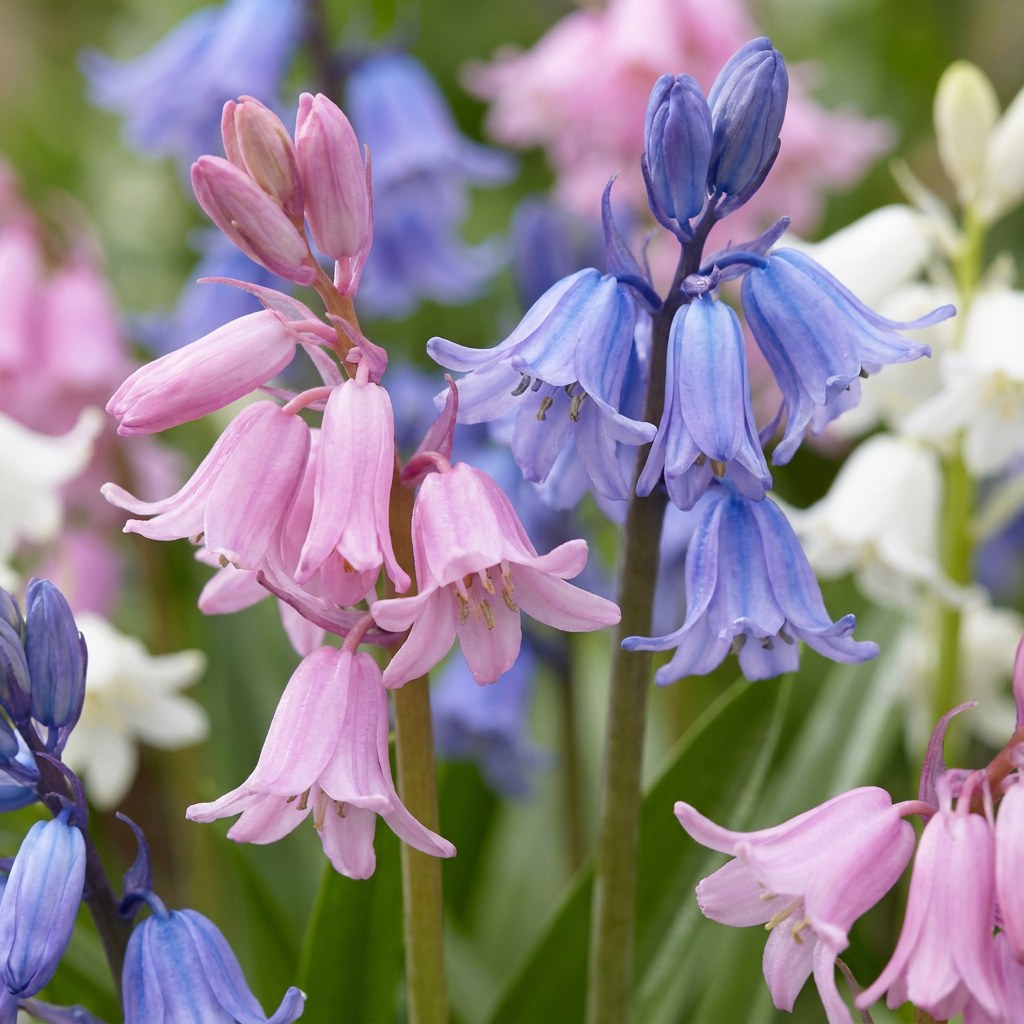 Klokkeskillaløg spansk mix i blomst