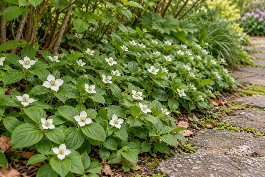 Cornejo del Canadá (Cornus canadensis)