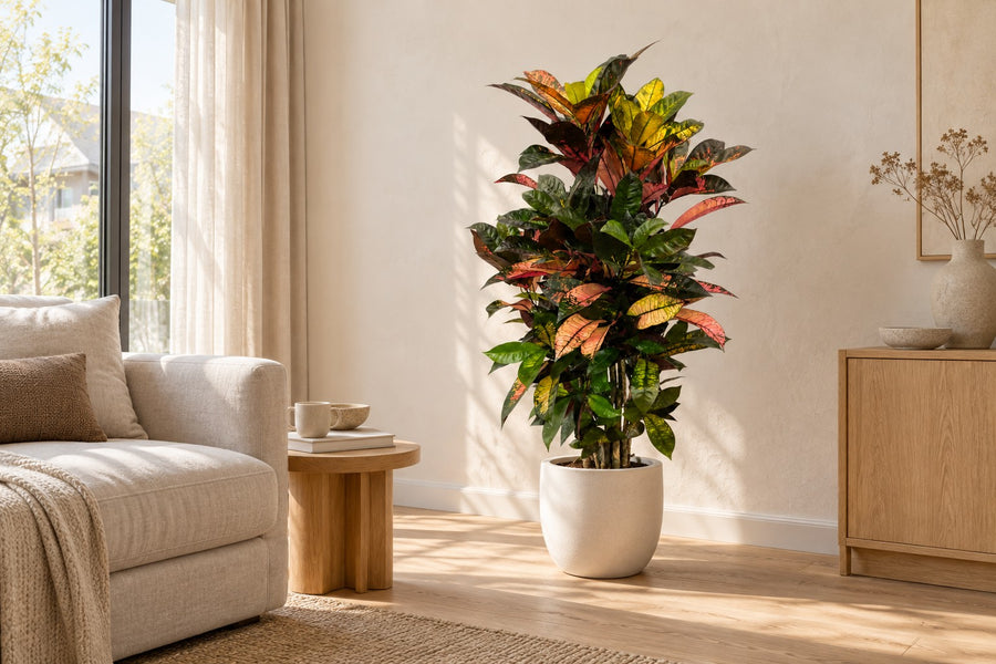 Croton (Codiaeum variegatum 'Iceton') branched 100 cm tall, ø24 cm pot