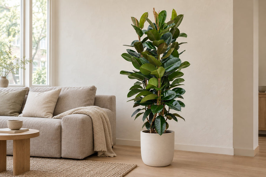 Ficus Elastica Robusta struik Ø27 140cm - ø27