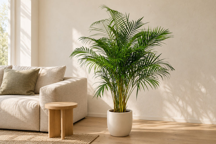 Palmera areca (Dypsis lutescens) 160 cm de altura, maceta ø27 cm
