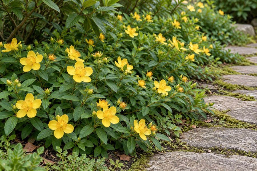 Grootbloemig hertshooi (Hypericum calycinum)