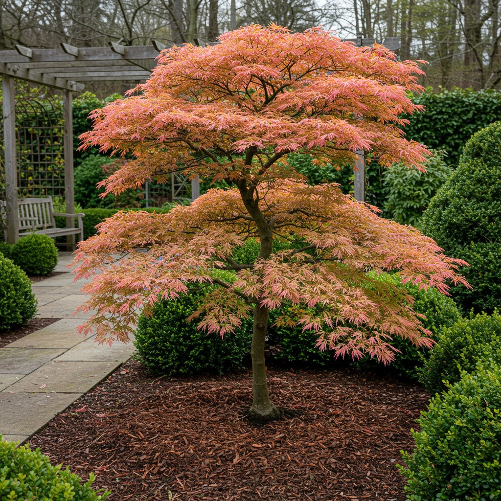 Japanse esdoorn 'Iyoshi' in de tuin
