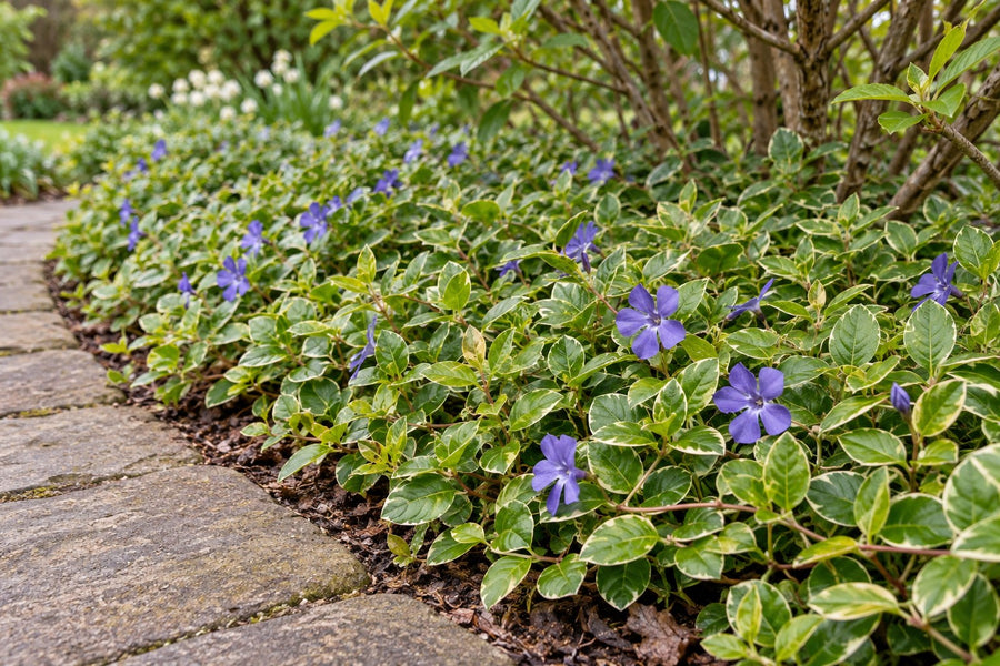 Liden singrøn 'Ralph Shugert' (Vinca minor)