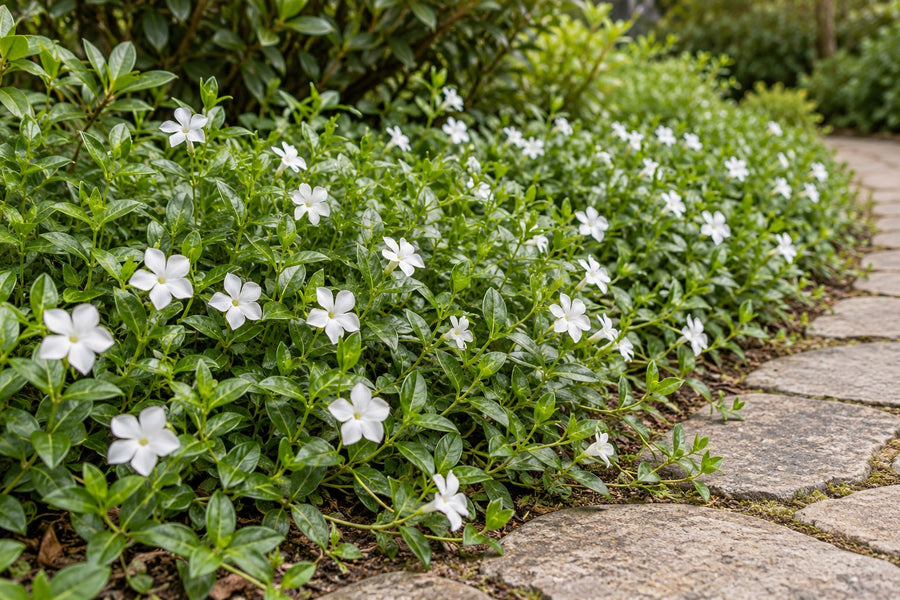 Vintergröna 'Alba' (Vinca minor)