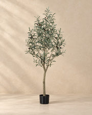 Kunstigt oliventræ (Olea europaea), 140 cm høj i en 15 cm dyrkningspotte