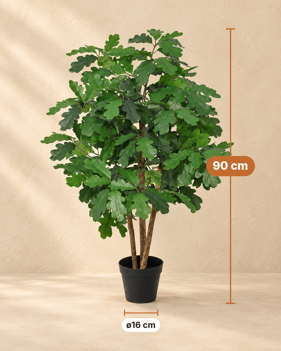 Kunstplant Eikenboom 90cm - ø16