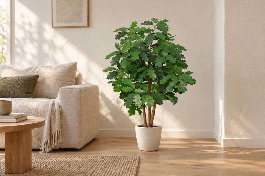 Kunstplant Eikenboom 90cm - ø16