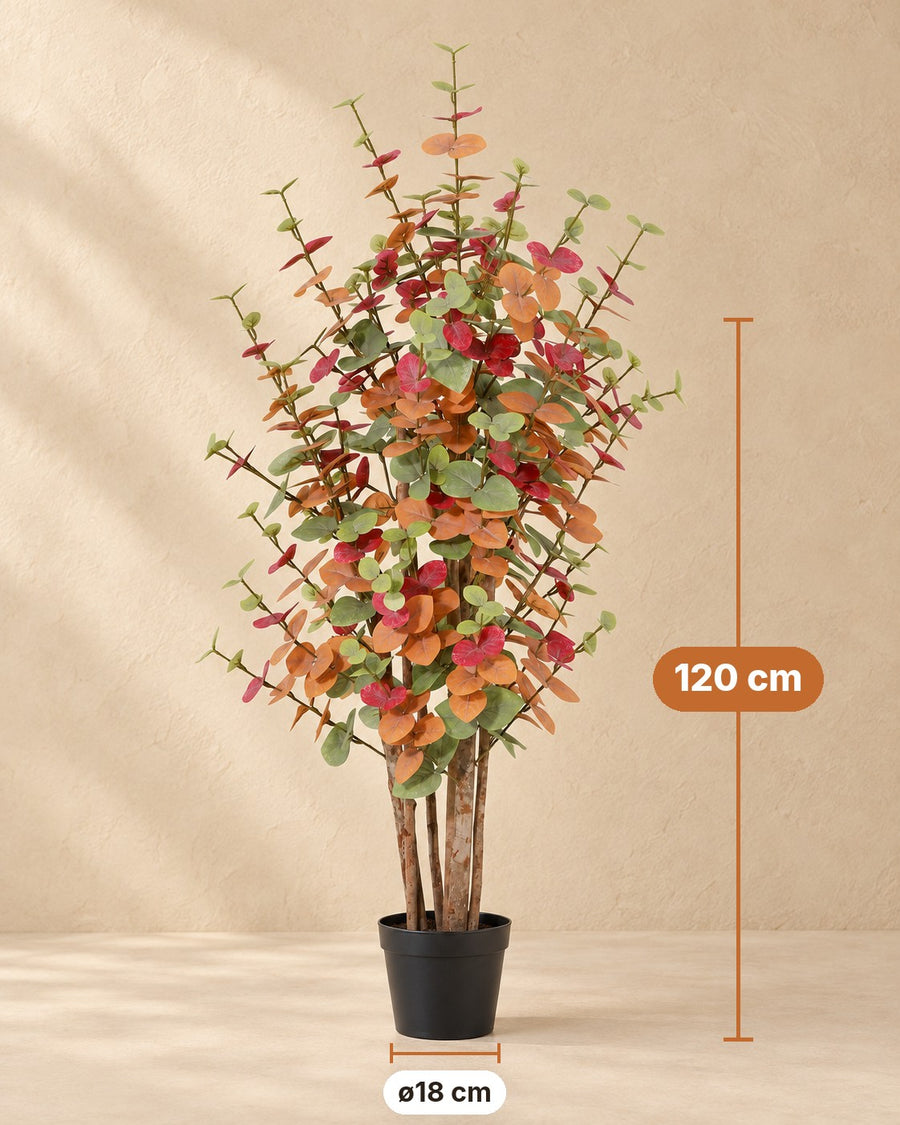 Kunstplant Eucalyptus gekleurd 120cm - ø18