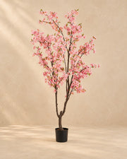 Kunstplant kersenbloesem (Prunus sp.) van 210 cm hoog in pot van 17 cm