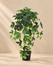 Kunstplant Klimop hangend (Hedera helix) van 48 cm hoog in pot van 9 cm