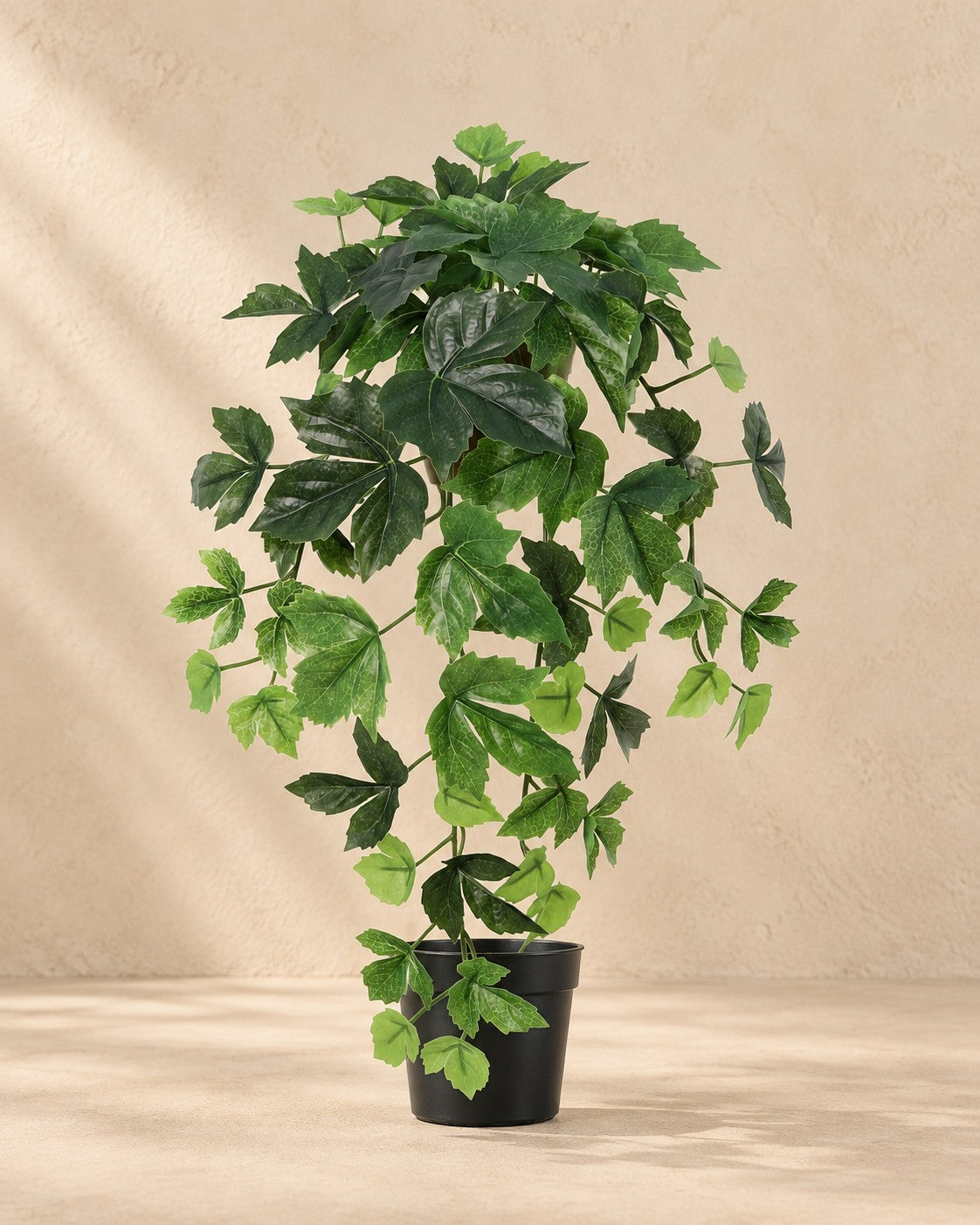 Kunstplant Klimop hangend (Hedera helix) van 48 cm hoog in pot van 9 cm