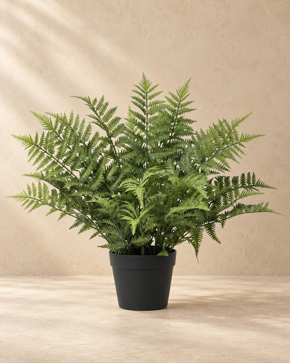 Planta artificial Nephrolepis exaltata, 59 cm de altura en maceta de 18 cm