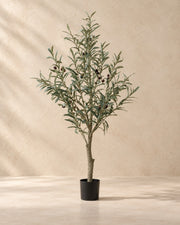Kunstigt oliventræ (Olea europaea), 117 cm høj i en 20 cm potte