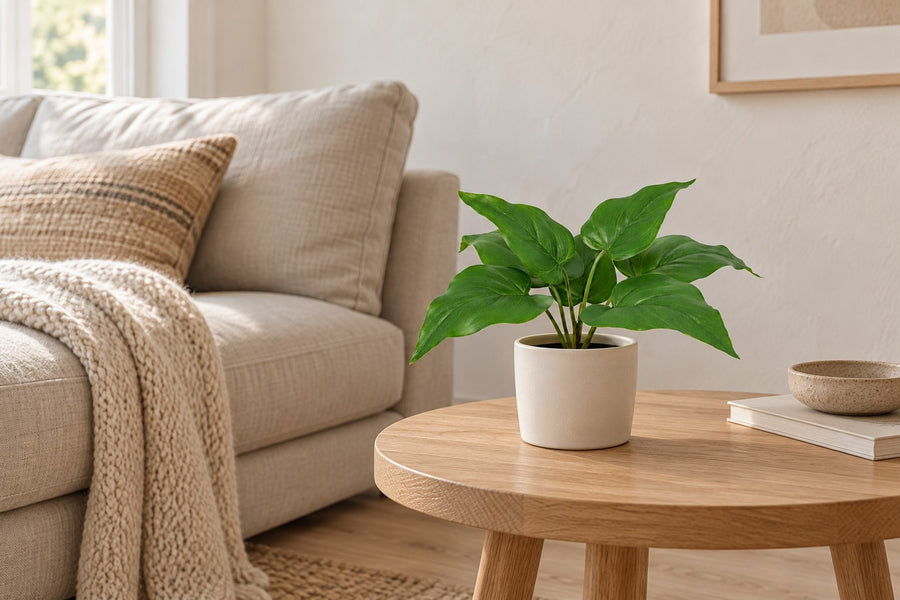 Plante artificielle Philodendron Vert Impérial 25cm - ø9