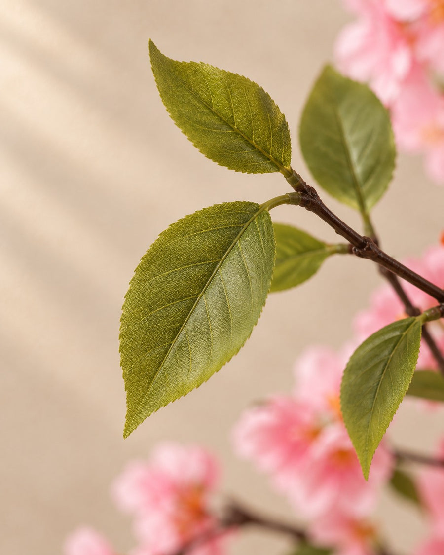 Kunstplant sierkers (Prunus) 135 cm hoog, pot ø15 cm