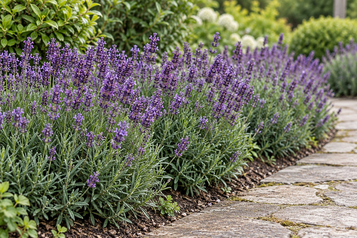 Ægte lavendel 'Munstead' plantet i haven