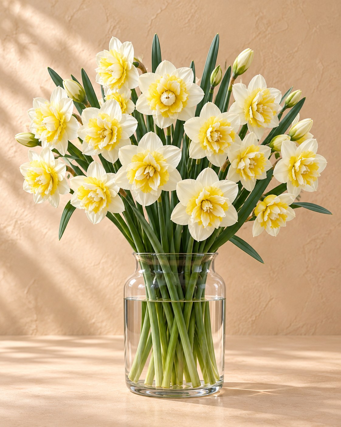 Narcis Ice King in bloei in een vaas
