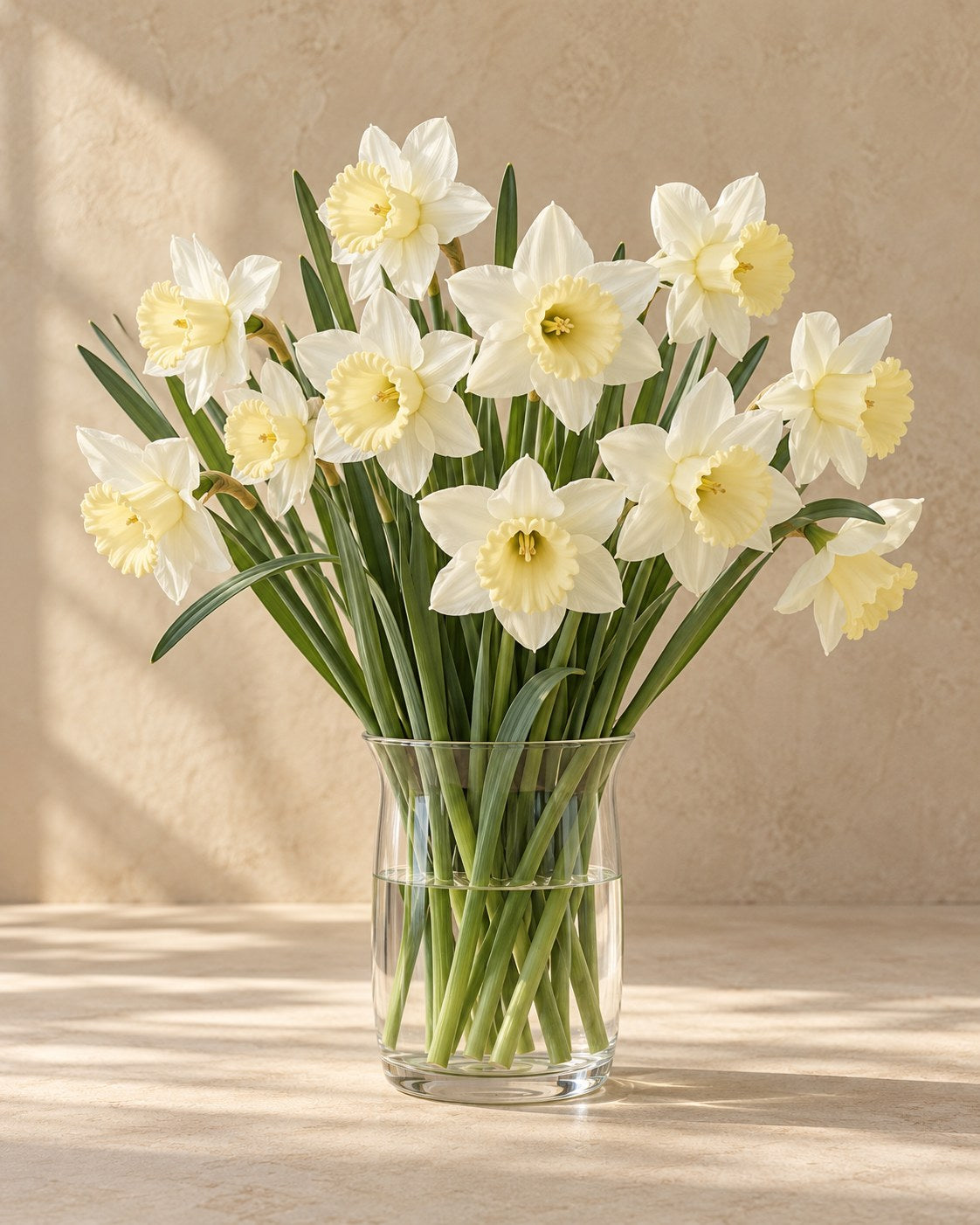 Narcis Mount Hood in bloei in een vaas