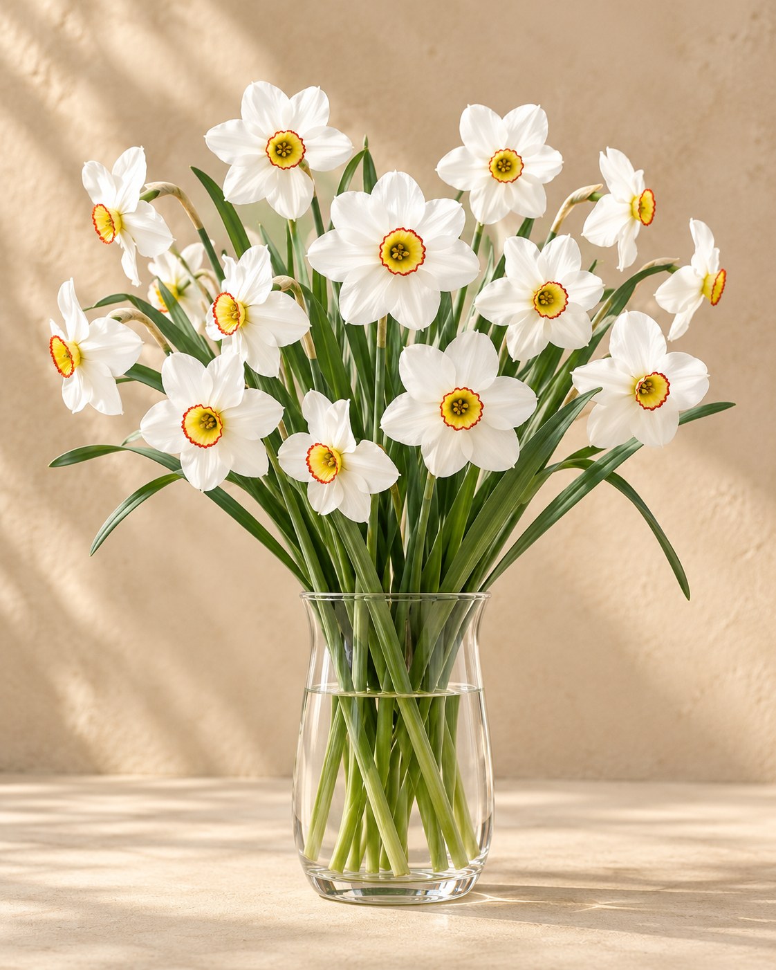 Narcis Recurvus in bloei in een vaas