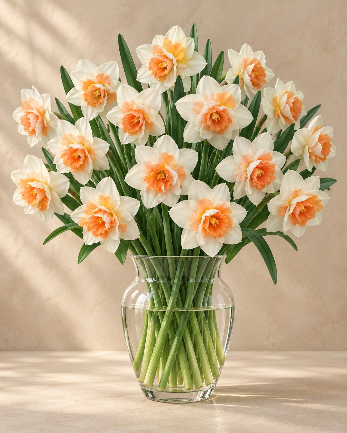 Narcis Replete in bloei in een vaas