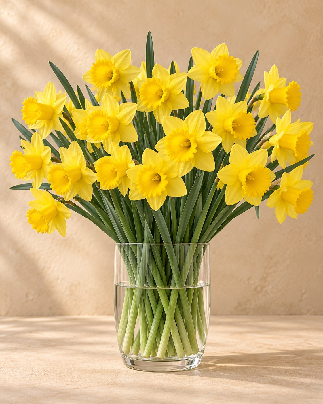 Narcis Yellow in bloei in een vaas