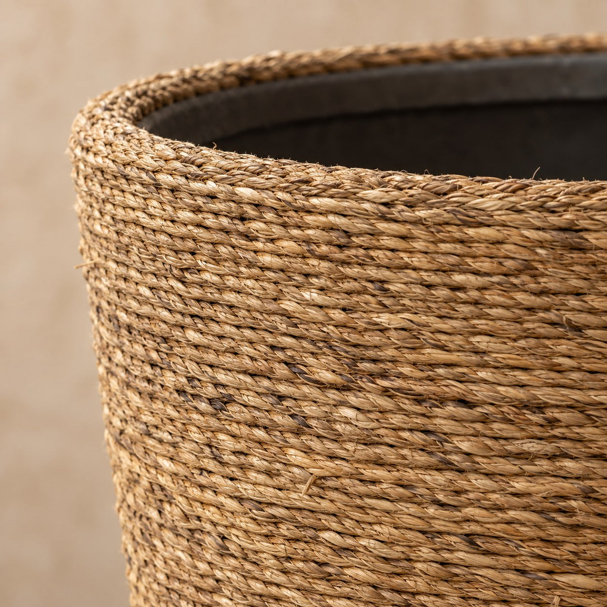 Sierpot Ben Straw Grass Ø30 x H41 cm, detail van het oppervlak