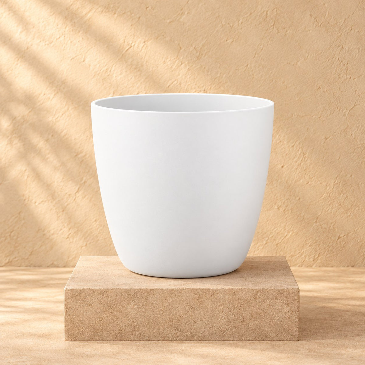 Sierpot Elho Brussels round wit Ø20 x H19 cm