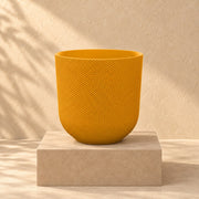 Sierpot Elho Jazz Round amber yellow Ø14 x H13 cm