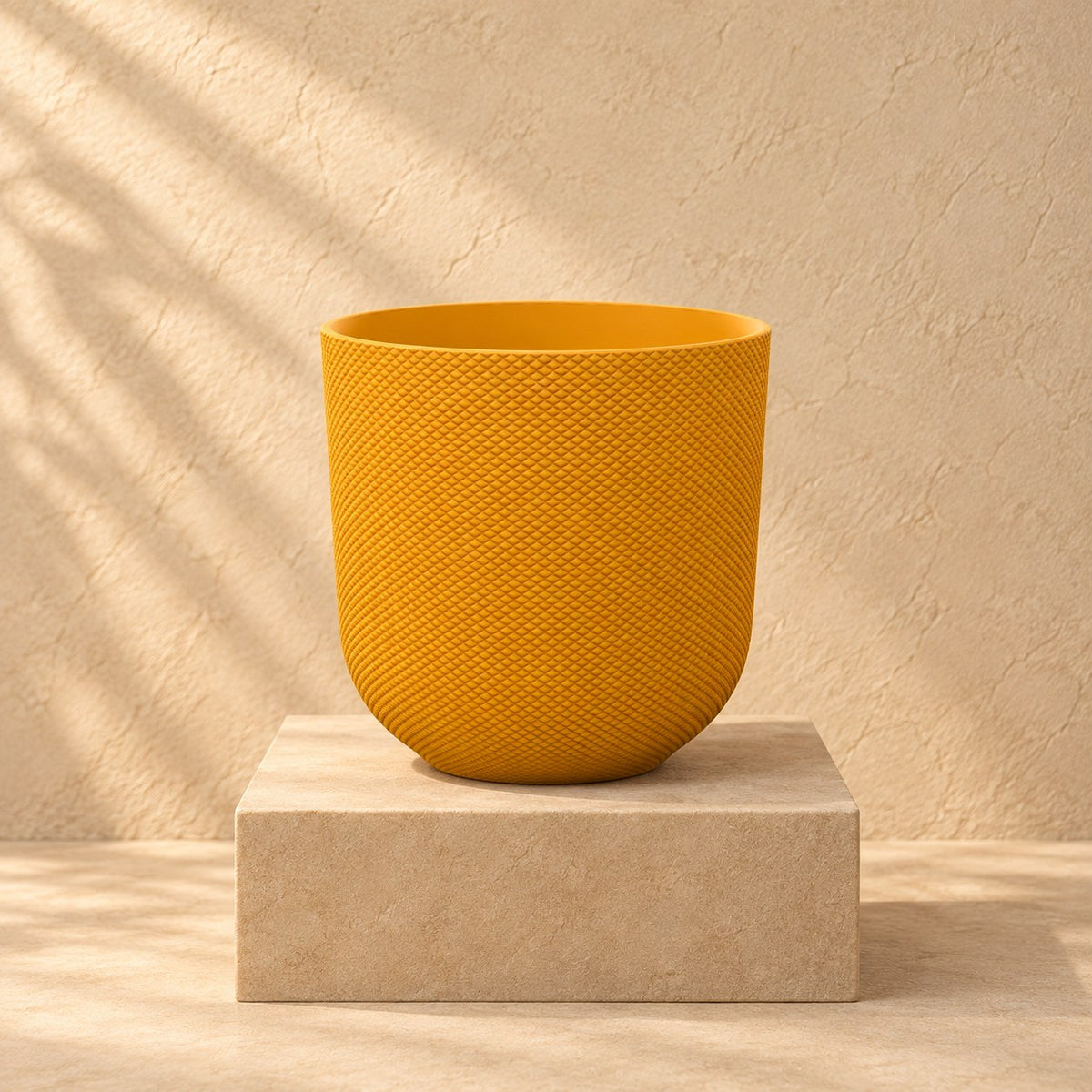 Sierpot Elho Jazz Round amber yellow Ø19 x H18 cm