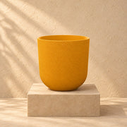 Sierpot Elho Jazz Round amber yellow Ø19 x H18 cm