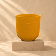 Sierpot Elho Jazz Round amber yellow Ø23 x H21 cm