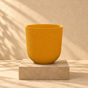 Dekorativ potte Elho Jazz Round amber yellow Ø26 x H24 cm