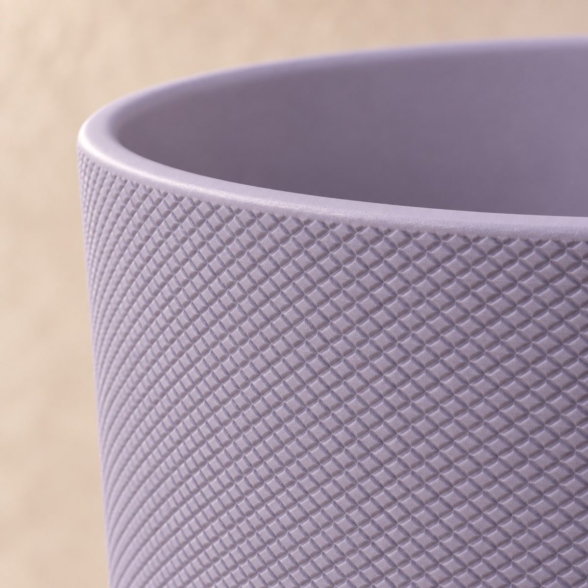 Dekorationskruka Elho Jazz Round Lavender Lilac Ø23 x H21 cm, detalj av ytan