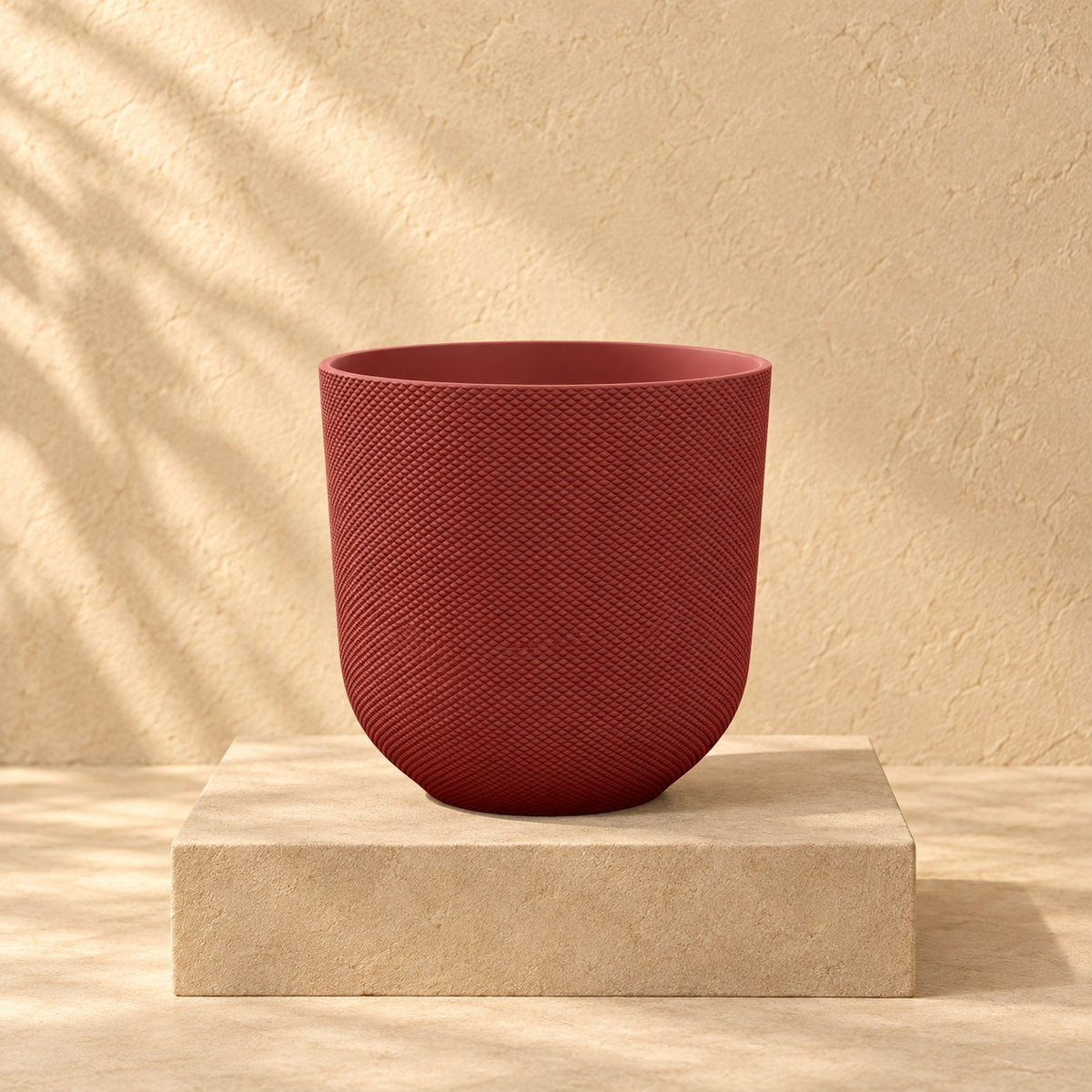 Maceta decorativa Elho Jazz Round tuscan red Ø14 x Al13 cm