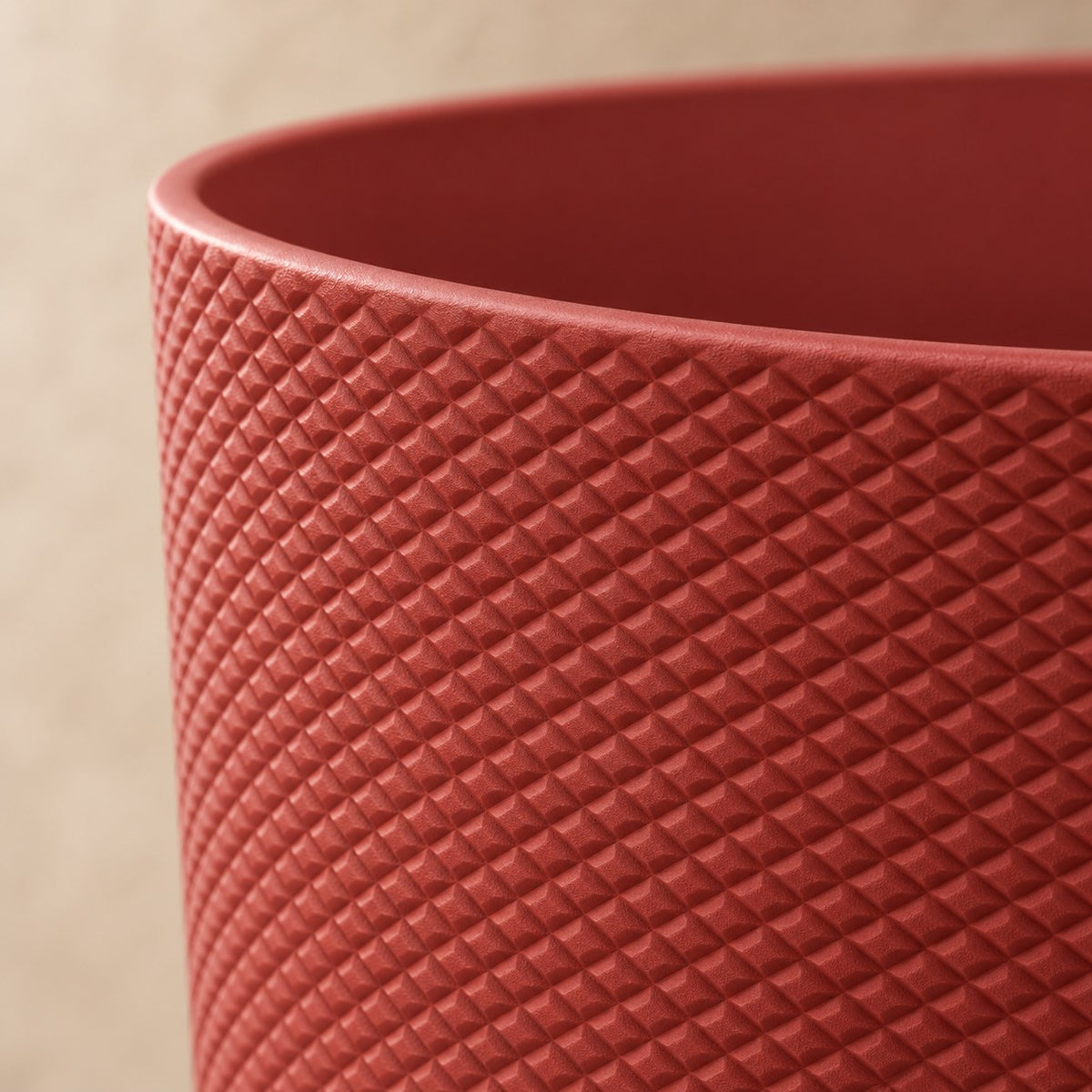 Sierpot Elho Jazz Round tuscan red Ø23 x H21 cm, detail van het oppervlak