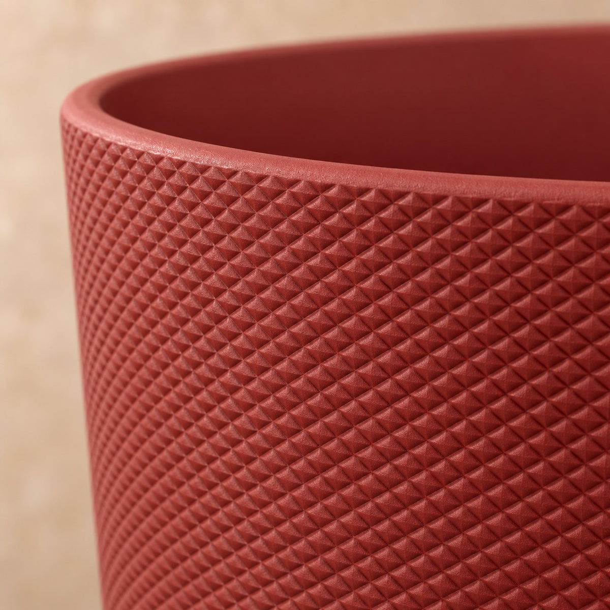 Sierpot Elho Jazz Round tuscan red Ø26 x H24 cm, detail van het oppervlak