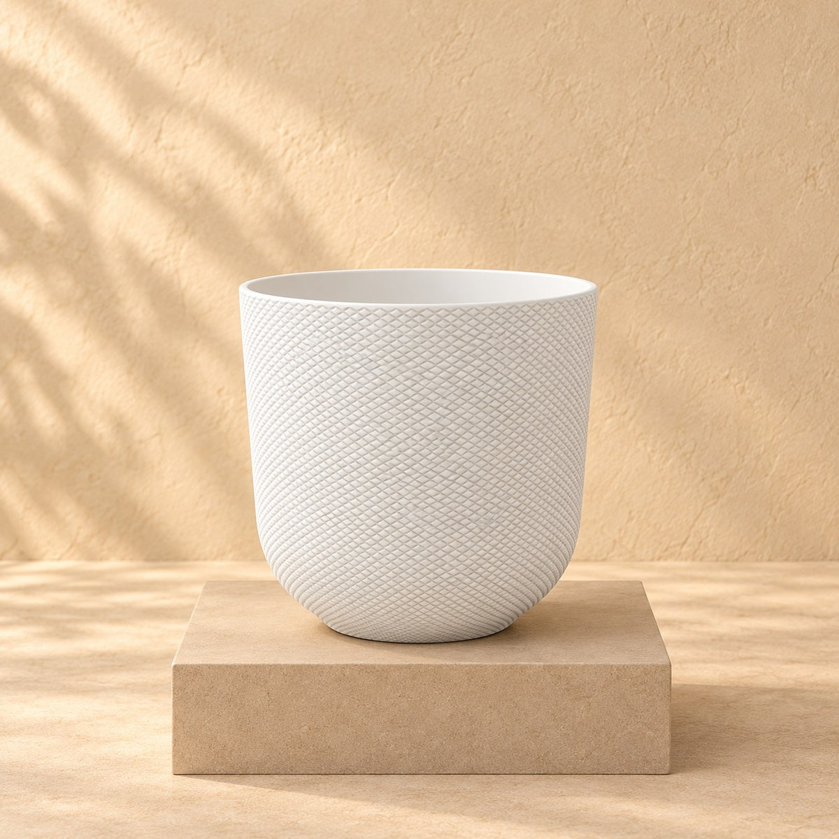 Sierpot Elho Jazz Round wit Ø26 x H24 cm