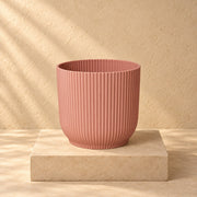 Maceta decorativa elho Vibes Fold Round rosa Ø18 x H17 cm