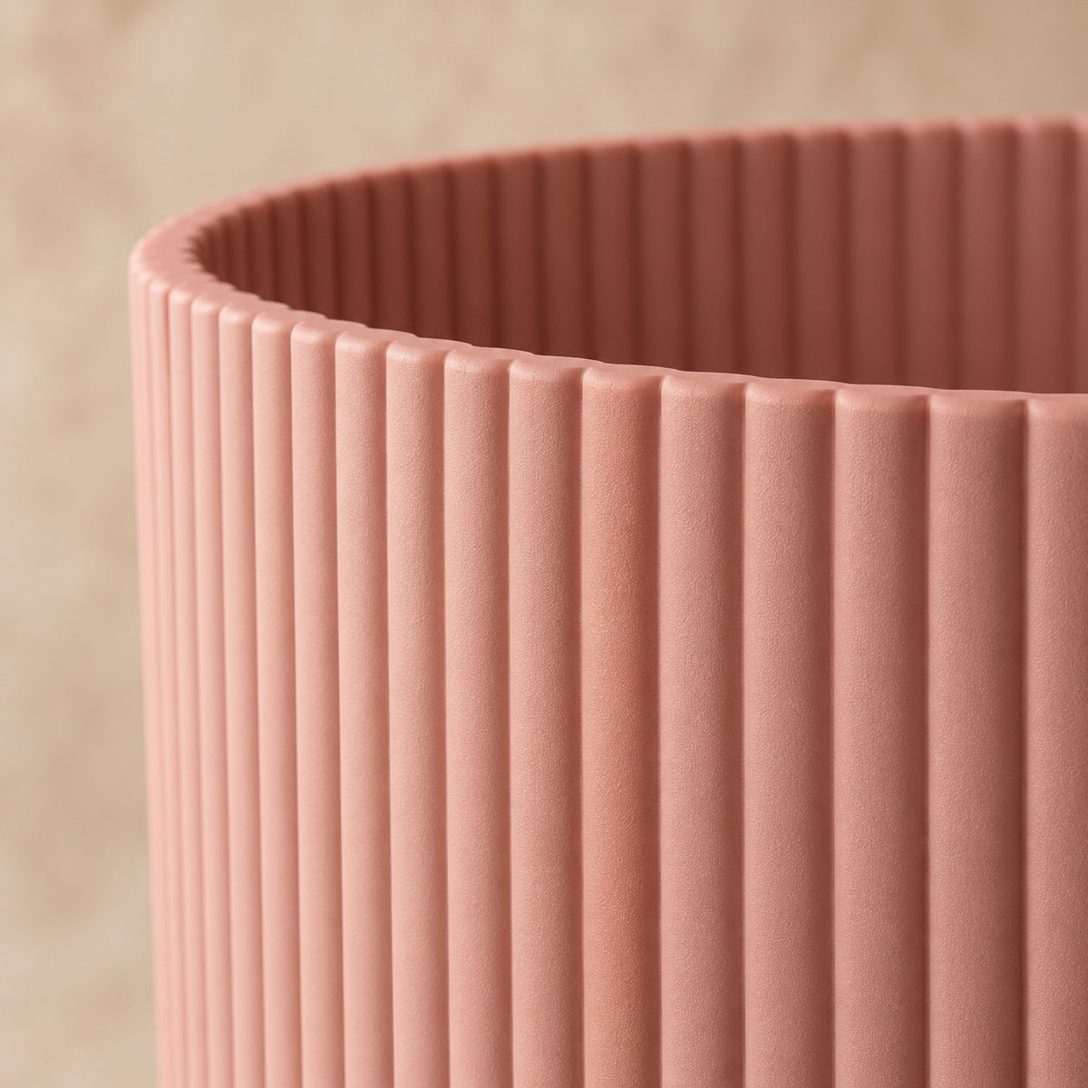 Sierpot elho Vibes Fold Round roze Ø22 x H20 cm, detail van het oppervlak