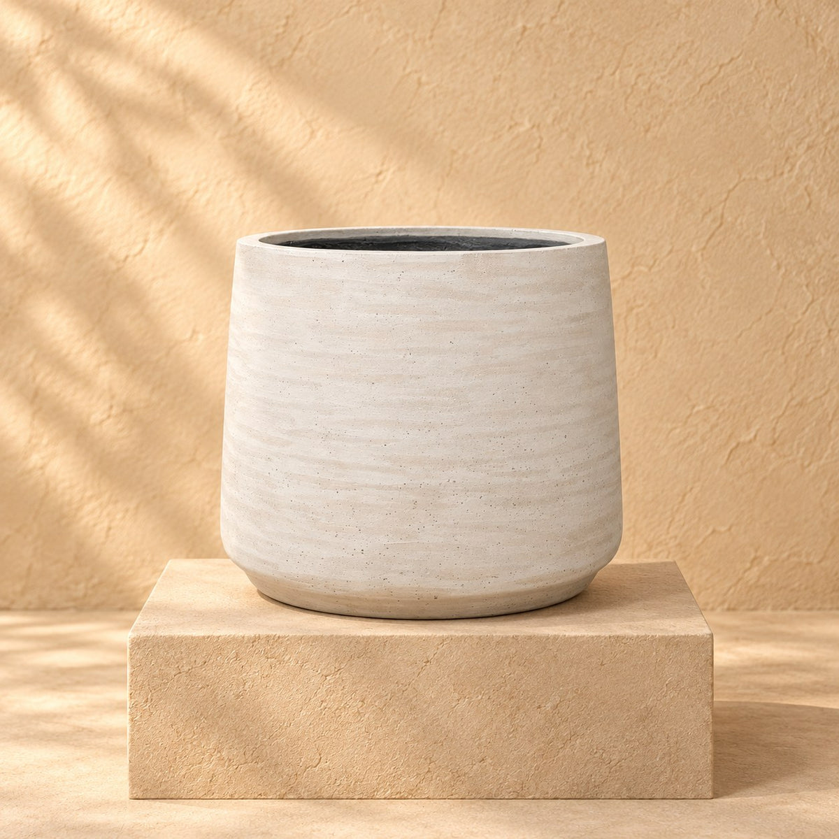 Sierpot Jumbo Patt Ivory Washed Ø56 x H47 cm