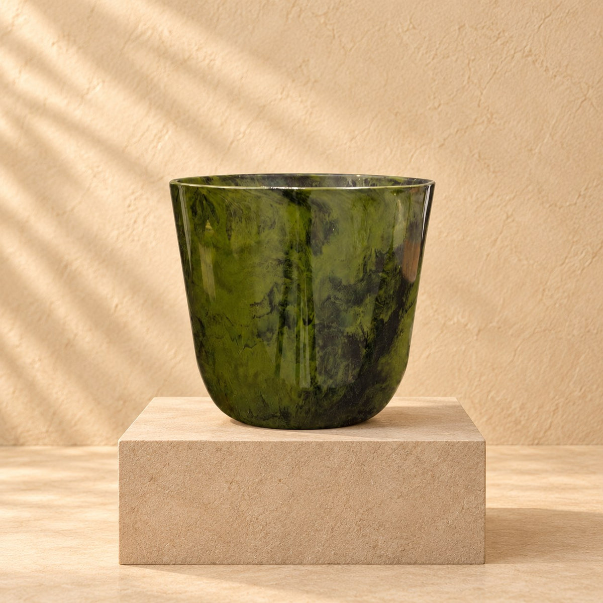 Sierpot Palermo marble groen Ø27 x H25 cm