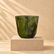 Vaso decorativo Palermo marble verde Ø27 x H25 cm
